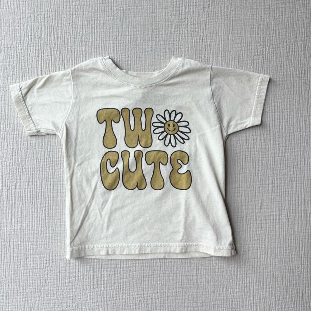 Two Cute Toddler Birthday Tshirt